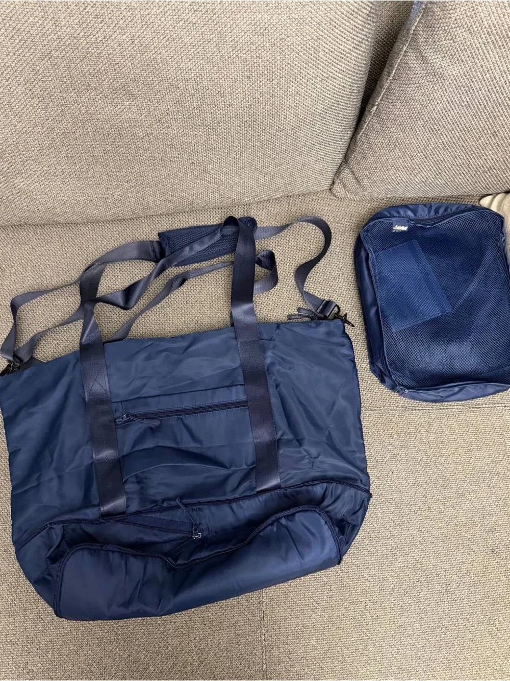 Navy Men's Travel Tote Bag